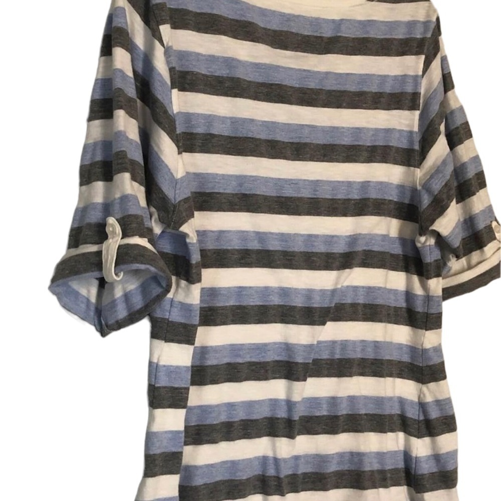 Chase Authentics Jimmie Johnson #48 Striped 3/4 Sleeve Women’s Top Sz 1x - Picture 2 of 5